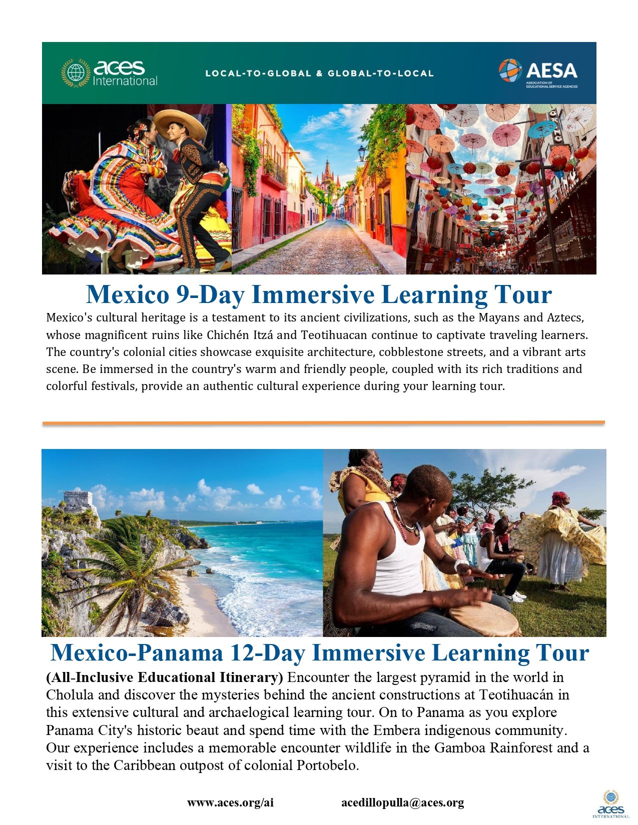 Aces International Menu Of Learning Tours Pg 6